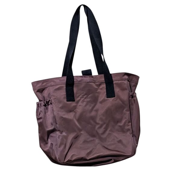 Vintage Polo Sport by Ralph Lauren Brown tote Bag Logo spell out brown laptop - Picture 2 of 10